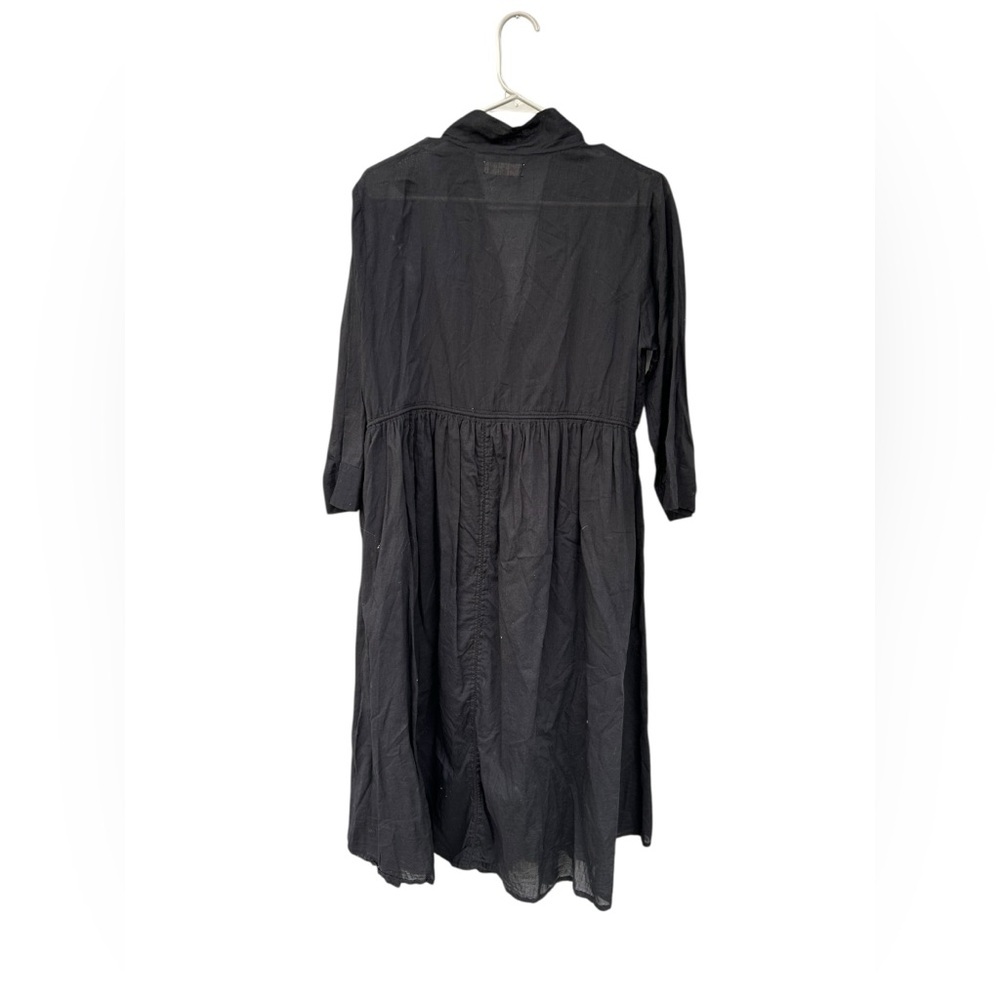 Natural Life 100% Organic Cotton Long Sleeve Dress - Size Medium - Black - Picture 14 of 14